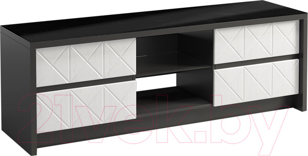 Изображение товара Тумба Мебель-КМК 4Я Монако 0673.29 (графит/дуб полярный)