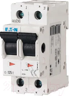 Изображение товара Выключатель нагрузки Eaton IS-40/2 2P 40A 12.5kA 2M / 276271