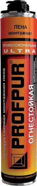 Изображение товара Пена монтажная Profpur Ultra (750мл, огнестойкая)