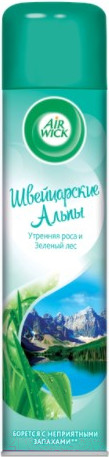 Изображение товара Освежитель воздуха Air Wick Швейцарские Альпы Утренняя роса и Зеленый лес (290мл)
