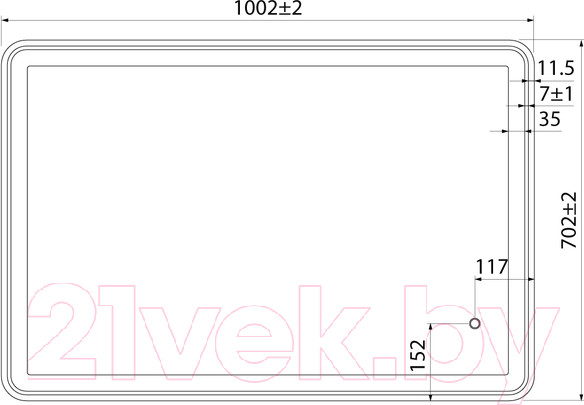 Изображение товара Зеркало IDDIS Cloud CLO1000i98