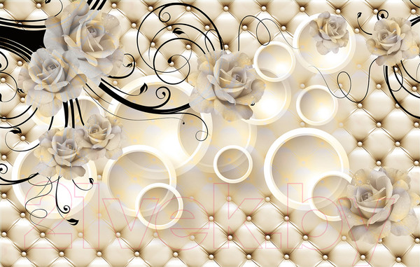 Изображение товара Фотообои листовые Citydecor Цветочный декор 11 3D (400x254)