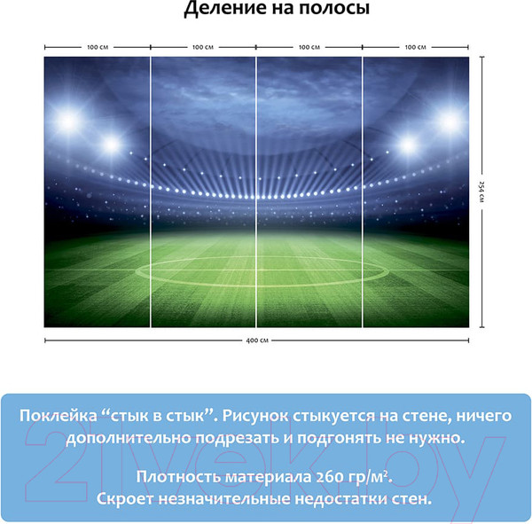 Изображение товара Фотообои листовые Citydecor Стадион (400x254)