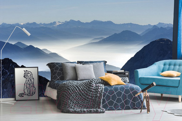 Изображение товара Фотообои листовые Citydecor Горный туман (400x254)