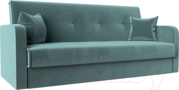 Изображение товара Диван Лига Диванов Надежда 72 / 103071 (велюр, бирюзовый)