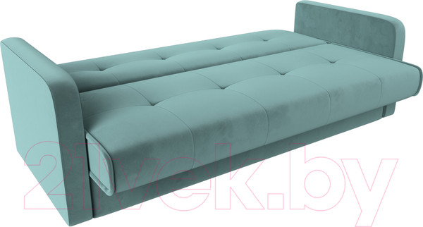 Изображение товара Диван Лига Диванов Надежда 72 / 103071 (велюр, бирюзовый)