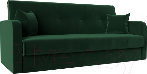 Изображение товара Диван Лига Диванов Надежда 72 / 103073 (велюр, зеленый)
