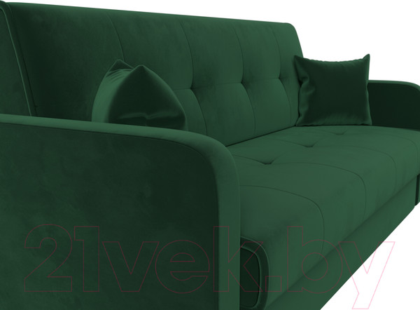 Изображение товара Диван Лига Диванов Надежда 72 / 103073 (велюр, зеленый)