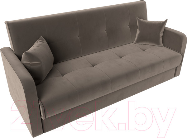 Изображение товара Диван Лига Диванов Надежда 72 / 103075 (велюр, коричневый)