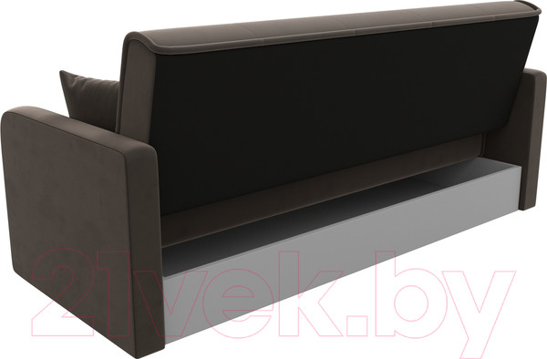 Изображение товара Диван Лига Диванов Надежда 72 / 103075 (велюр, коричневый)