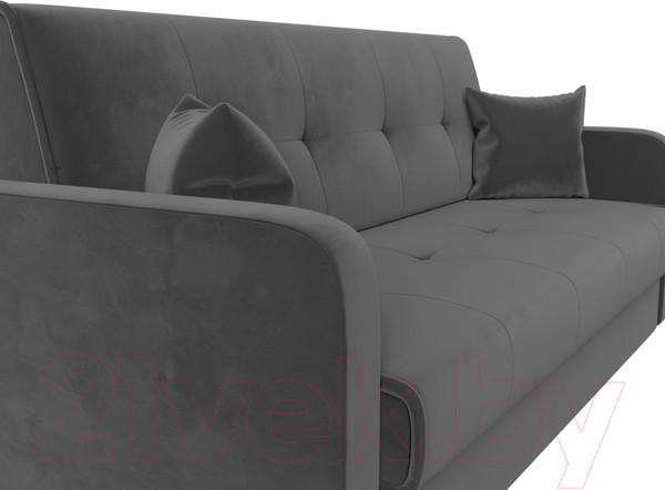 Изображение товара Диван Лига Диванов Надежда 72 / 103076 (велюр, серый)