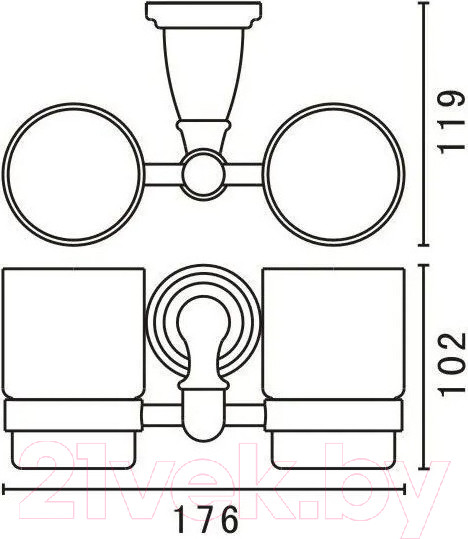 Изображение товара Держатель для стакана Art&Max Bianchi AM-E-2602-D-Br 