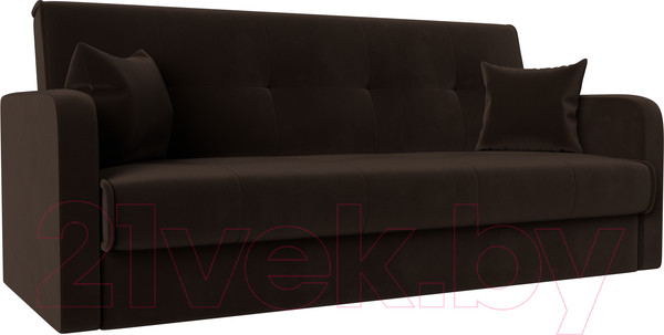 Изображение товара Диван Лига Диванов Надежда 72 / 103081 (микровельвет, коричневый)