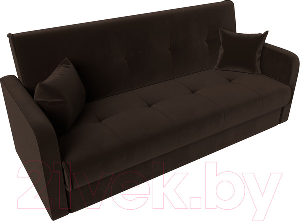 Изображение товара Диван Лига Диванов Надежда 72 / 103081 (микровельвет, коричневый)