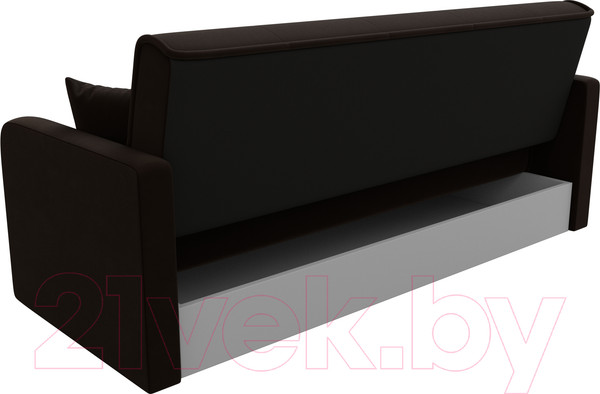 Изображение товара Диван Лига Диванов Надежда 72 / 103081 (микровельвет, коричневый)