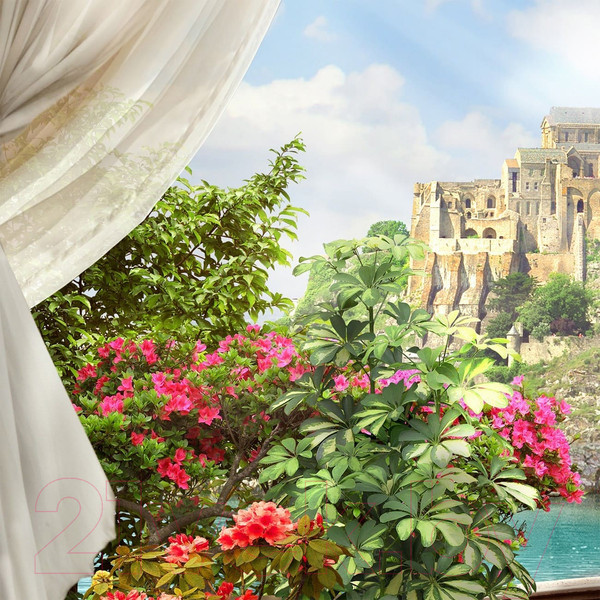 Изображение товара Фотообои листовые Citydecor Вид из балкона (300x254)