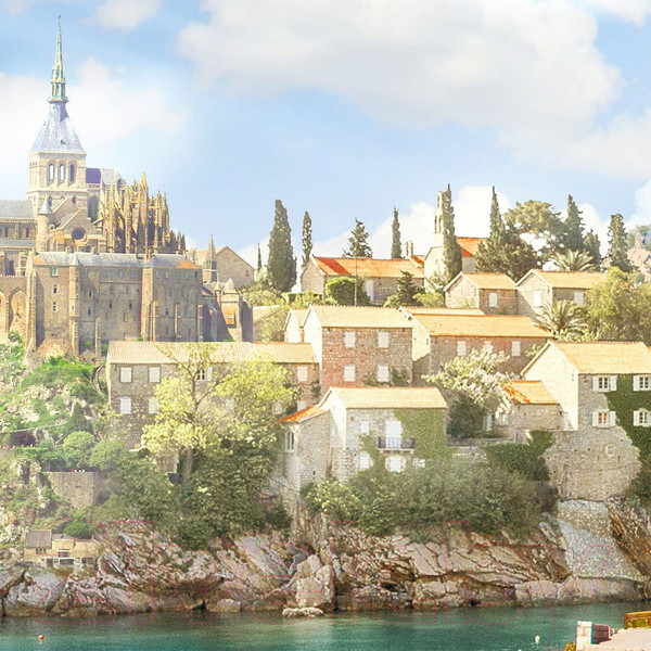 Изображение товара Фотообои листовые Citydecor Вид из балкона (300x254)