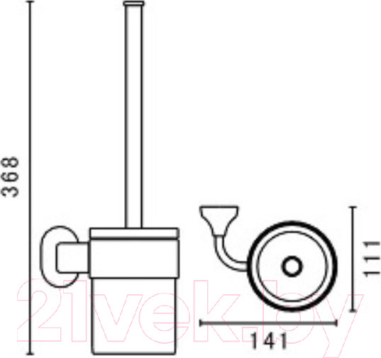 Изображение товара Ершик для унитаза Art&Max Ovale AM-E-4081