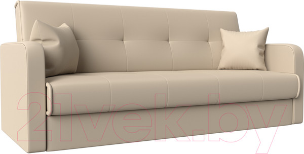 Изображение товара Диван Лига Диванов Надежда 72 / 103086 (экокожа, бежевый)