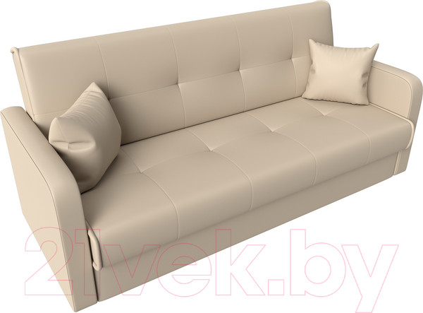 Изображение товара Диван Лига Диванов Надежда 72 / 103086 (экокожа, бежевый)
