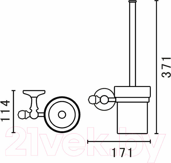 Изображение товара Ершик для унитаза Art&Max Antic AM-E-2681Q