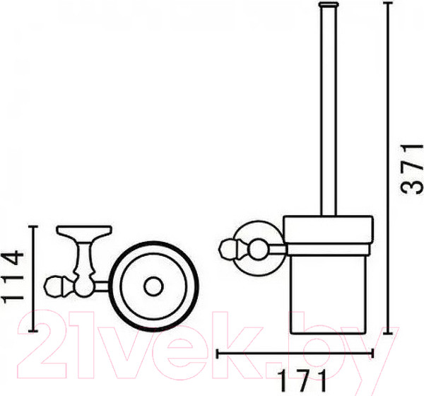 Изображение товара Ершик для унитаза Art&Max Antic Crystal AM-E-2681SJ-Br