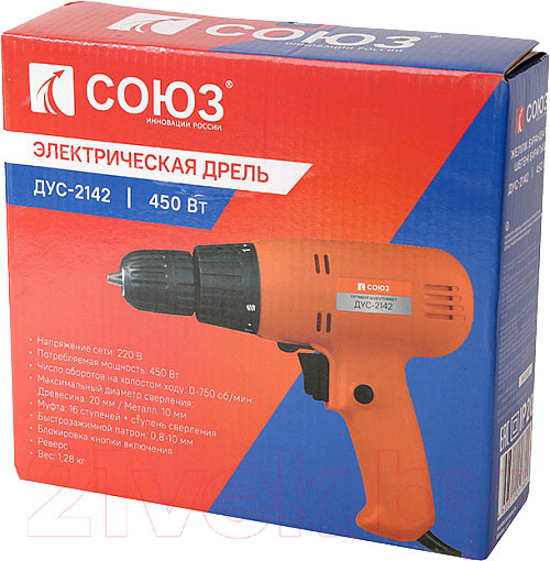 Изображение товара Дрель-шуруповерт СОЮЗ ДУС-2142