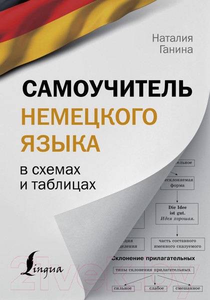 Изображение товара Книга АСТ Самоучитель немецкого языка в схемах и таблицах (Ганина Н.)