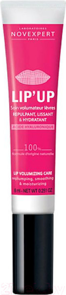 Изображение товара Бальзам для губ Novexpert Hyaluronic Acid восполняющий объем (8мл)