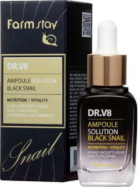 Изображение товара Сыворотка для лица FarmStay Ампульная с муцином черной улитки (30мл)