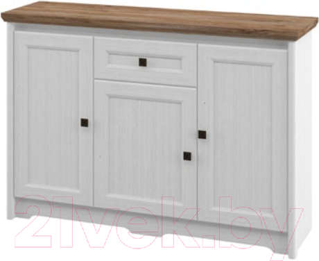 Изображение товара Тумба Мебель-Неман Тиволи МН-035-03 (белый структурный/дуб стирлинг)