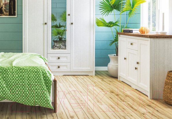 Изображение товара Тумба Мебель-Неман Тиволи МН-035-03 (белый структурный/дуб стирлинг)