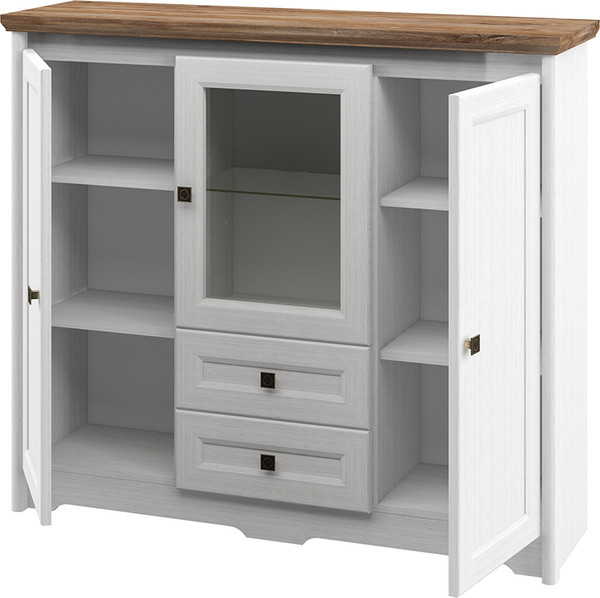 Изображение товара Тумба Мебель-Неман Тиволи МН-035-04 (белый структурный/дуб стирлинг)