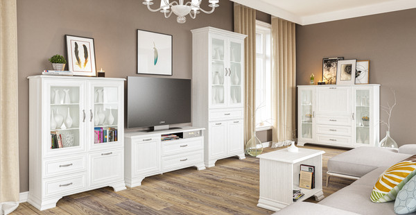 Изображение товара Тумба Мебель-Неман Юнона МН-132-20 (белый текстурный)