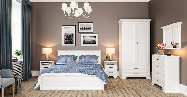 Изображение товара Комод Мебель-Неман Юнона МН-132-06 (белый текстурный)