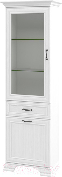 Изображение товара Шкаф с витриной Мебель-Неман Юнона МН-132-10 (белый тестурный)