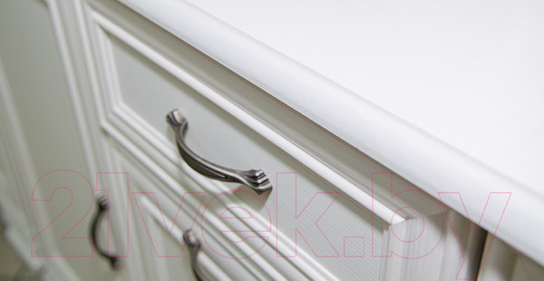 Изображение товара Шкаф с витриной Мебель-Неман Юнона МН-132-14 (белый текстурный)