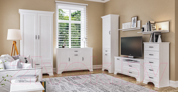 Изображение товара Шкаф Мебель-Неман Юнона МН-132-05 (белый текстурный)