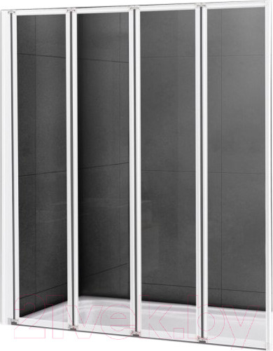 Изображение товара Стеклянная шторка для ванны Cezares RELAX-V-4-90/140-C-Bi