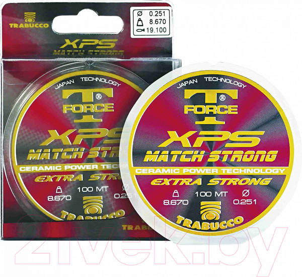 Изображение товара Леска монофильная Trabucco T-Force Xps Match-Strong 0.16мм 100м / 053-78-160