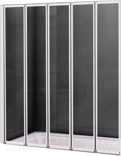 Изображение товара Стеклянная шторка для ванны Cezares RELAX-V-5-120/140-C-Bi