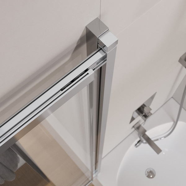 Изображение товара Стеклянная шторка для ванны Cezares SLIDER-VF-11-100/150-C-Cr
