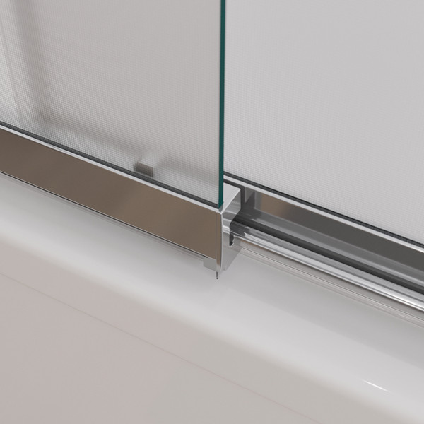 Изображение товара Стеклянная шторка для ванны Cezares SLIDER-VF-11-100/150-P-Cr