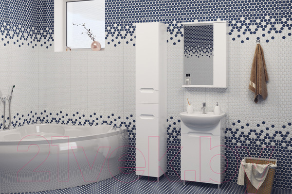 Изображение товара Шкаф с зеркалом для ванной Garda Marko-3/R (55)