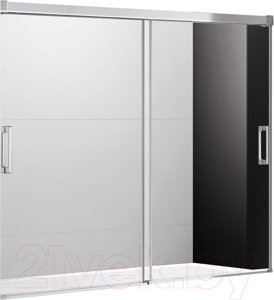 Изображение товара Стеклянная шторка для ванны Cezares TANDEM-SOFT-VF-2-180/145-P-Cr