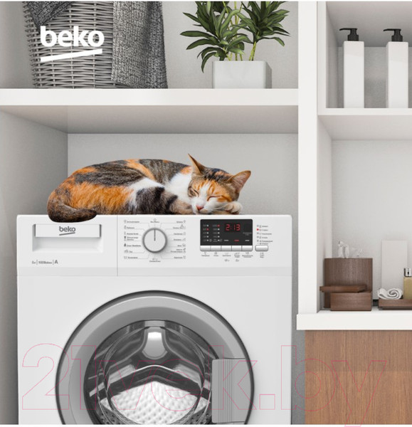 Изображение товара Стиральная машина Beko RGE 585P2 BSW