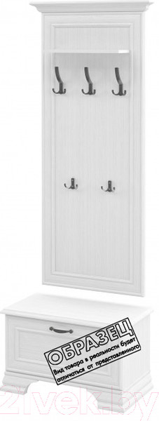 Изображение товара Вешалка для одежды Мебель-Неман Юнона МН-132-32 (белый текстурный)