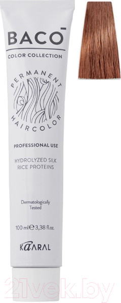 Изображение товара Крем-краска для волос Kaaral Baco 5.43 (светлый медно-золотистый каштан)