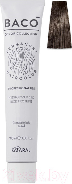 Изображение товара Крем-краска для волос Kaaral Baco 6.30 (темный золотистый блондин)