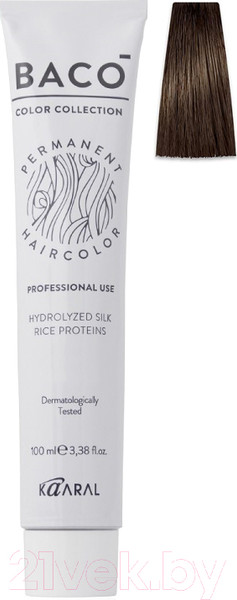 Изображение товара Крем-краска для волос Kaaral Вaco 6.32 (золотистый темный блондин)
